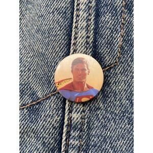 Superman Pinback Vintage Button Badge Movies DC Comics Superhero Pin #030